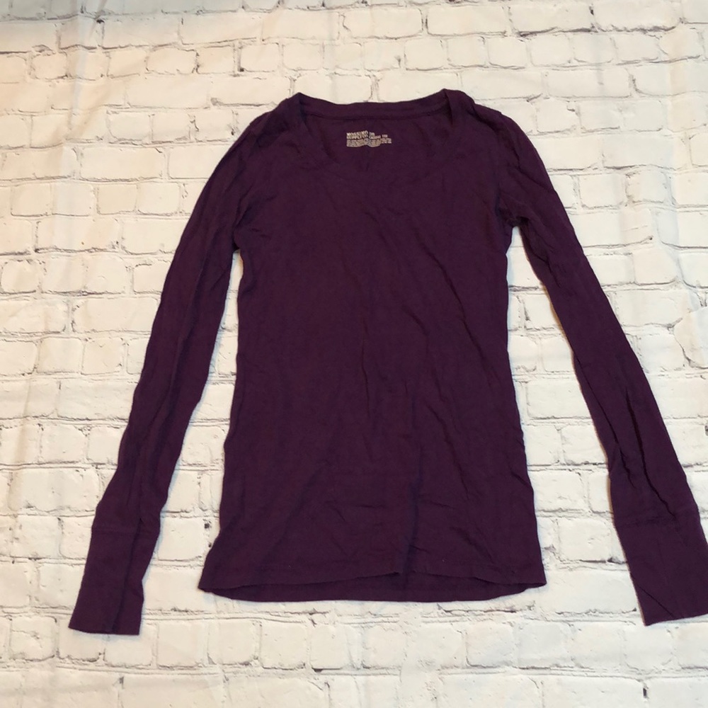 Purple long sleeve tee